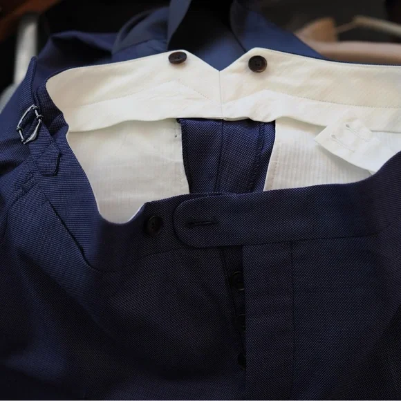 SuitSupply x Jort 3-Piece Blue Wool Suit - Picture 8 of 11